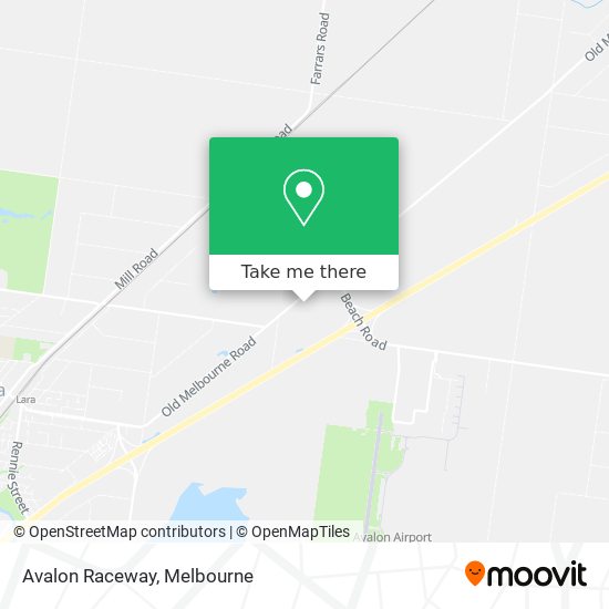 Avalon Raceway map