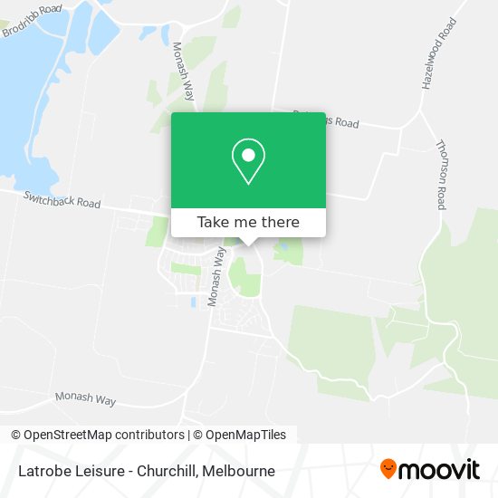 Latrobe Leisure - Churchill map