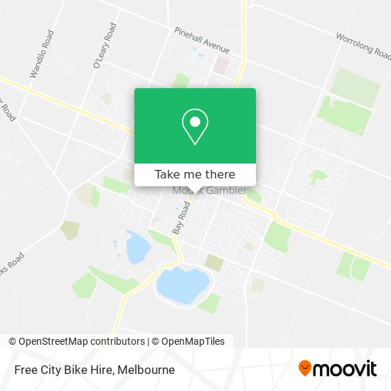 Free City Bike Hire map