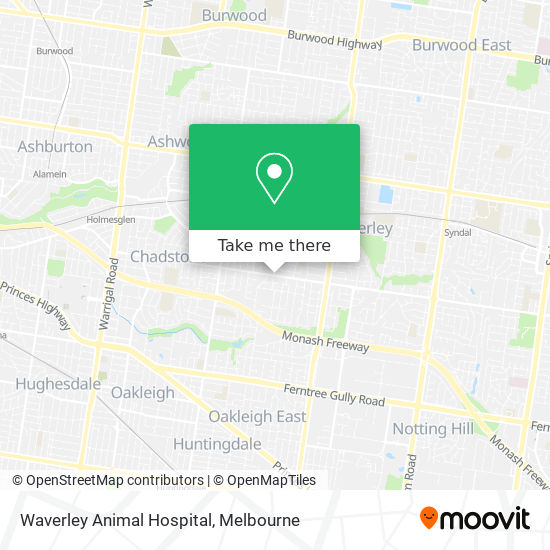 Waverley Animal Hospital map