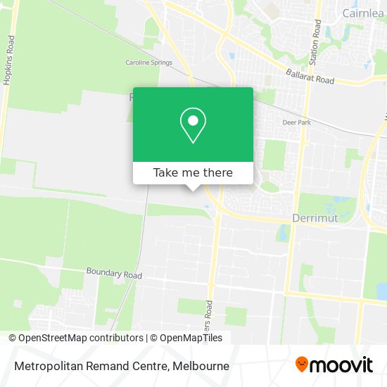 Metropolitan Remand Centre map