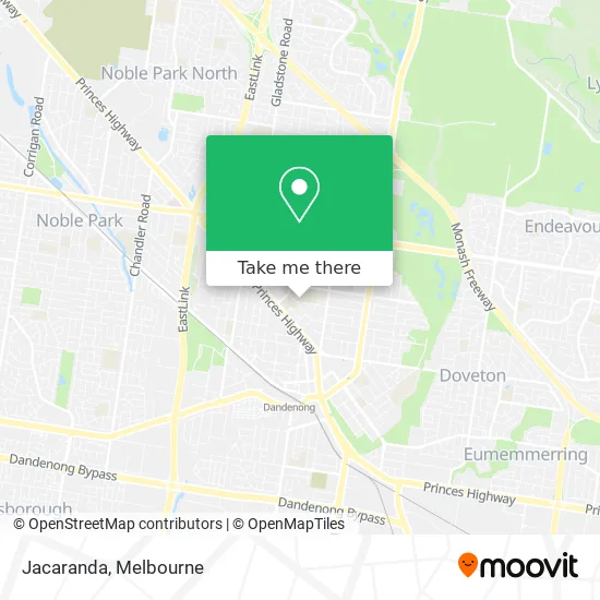 Jacaranda map