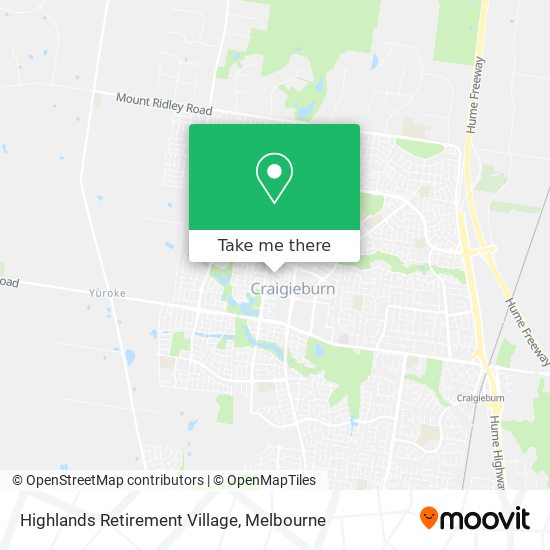 Highlands Retirement Village map