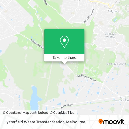 Lysterfield Waste Transfer Station map