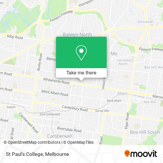 St Paul's College map