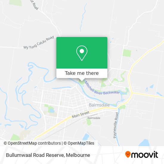 Bullumwaal Road Reserve map