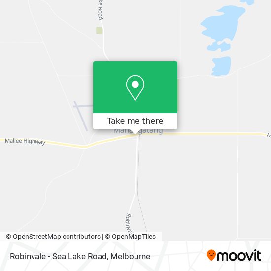 Robinvale - Sea Lake Road map