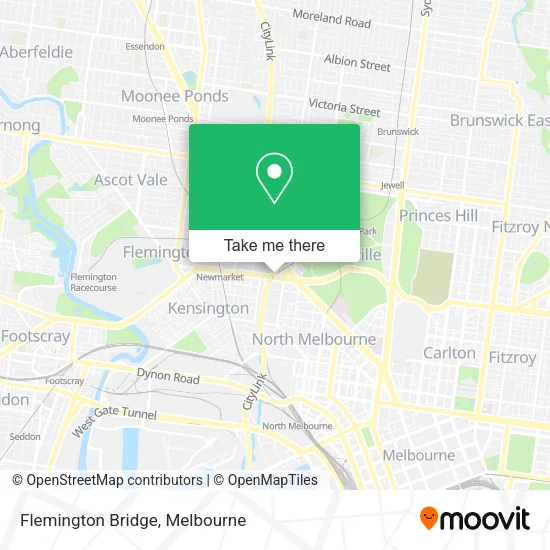 Flemington Bridge map