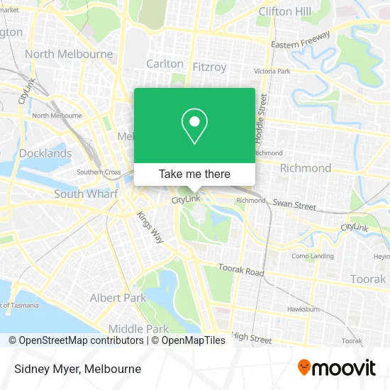 Sidney Myer map