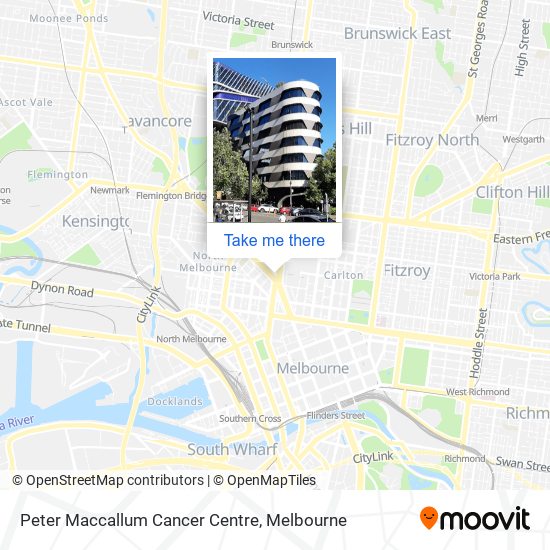 Peter Maccallum Cancer Centre map