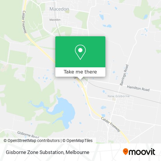 Gisborne Zone Substation map