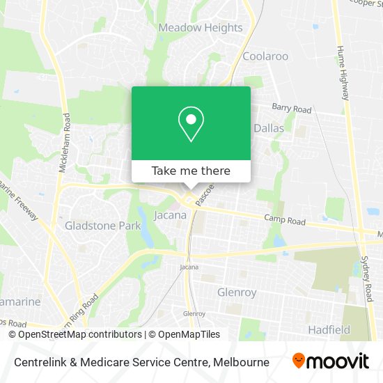 Mapa Centrelink & Medicare Service Centre