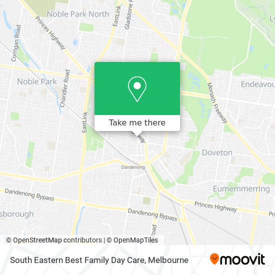 Mapa South Eastern Best Family Day Care