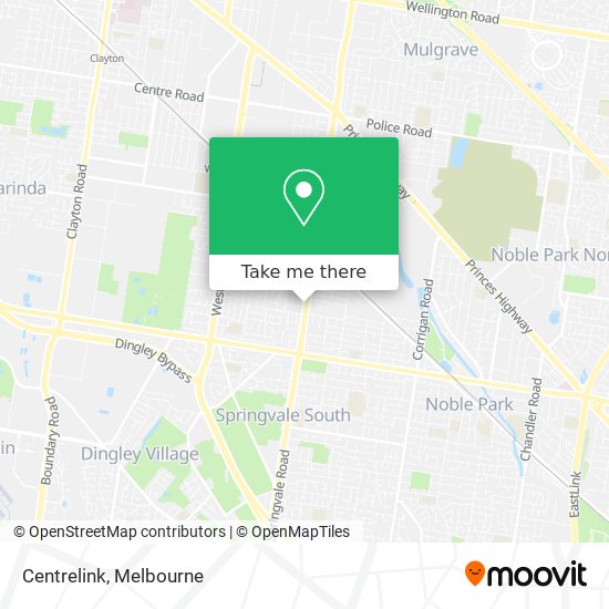 Centrelink map