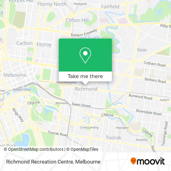 Richmond Recreation Centre map