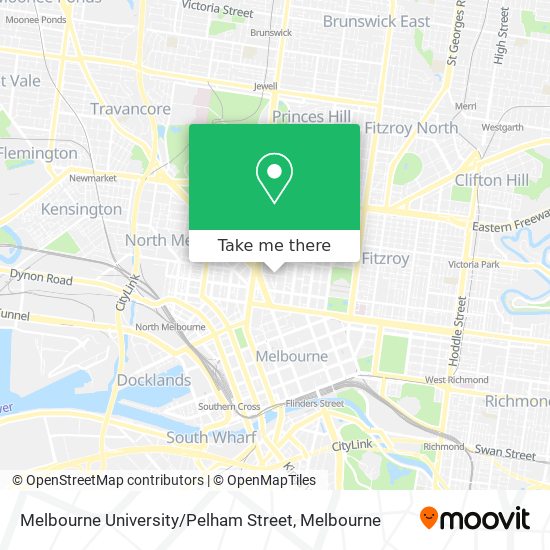 Melbourne University / Pelham Street map