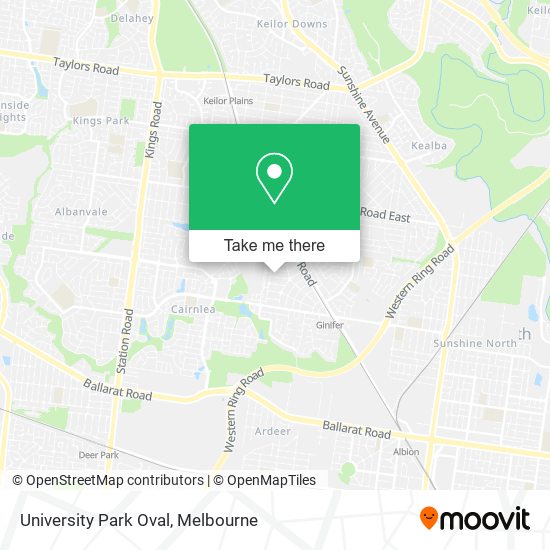 University Park Oval map