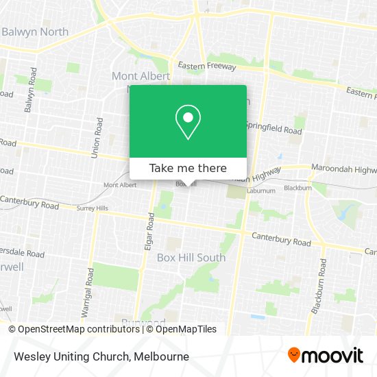 Wesley Uniting Church map