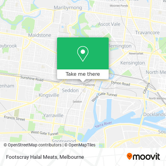 Mapa Footscray Halal Meats