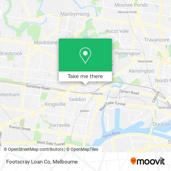 Footscray Loan Co map