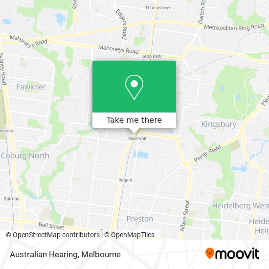 Australian Hearing map