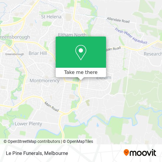 Le Pine Funerals map