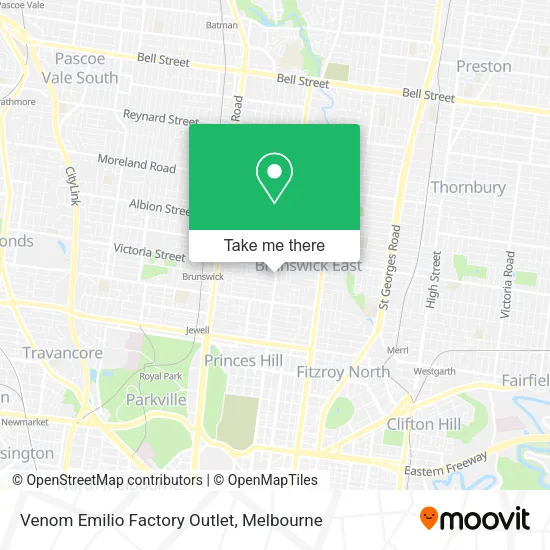 Venom Emilio Factory Outlet map