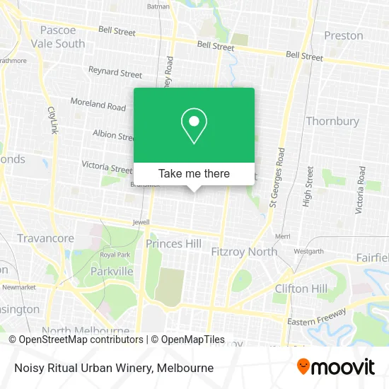 Noisy Ritual Urban Winery map