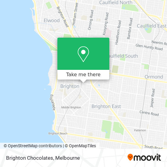 Mapa Brighton Chocolates