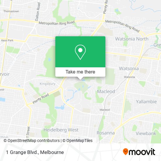 1 Grange Blvd. map