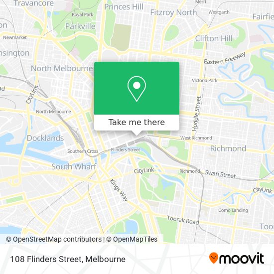 108 Flinders Street map