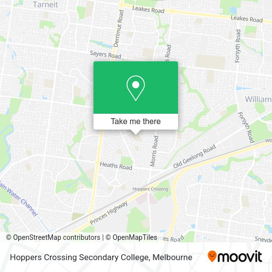 Hoppers Crossing Secondary College map