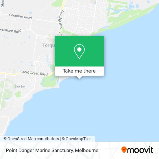 Point Danger Marine Sanctuary map