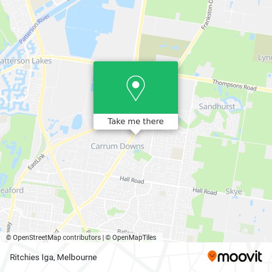 Ritchies Iga map