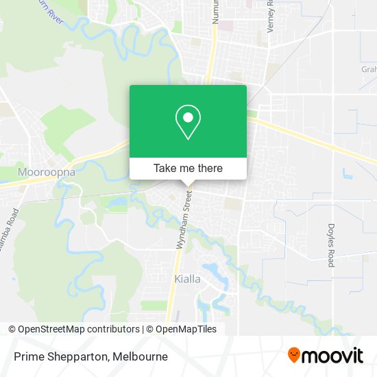 Prime Shepparton map