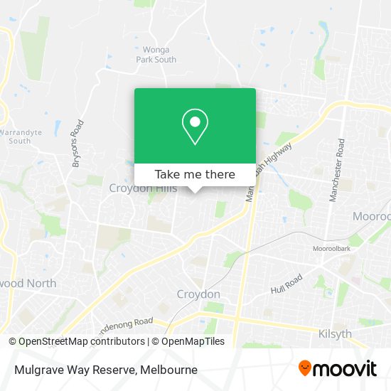 Mulgrave Way Reserve map