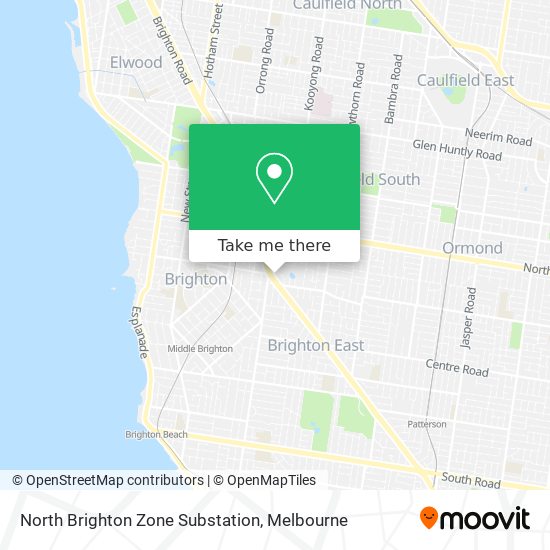 North Brighton Zone Substation map