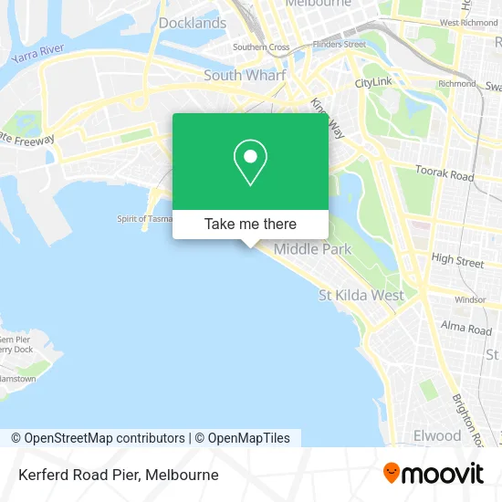 Kerferd Road Pier map