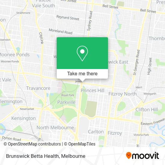 Brunswick Betta Health map
