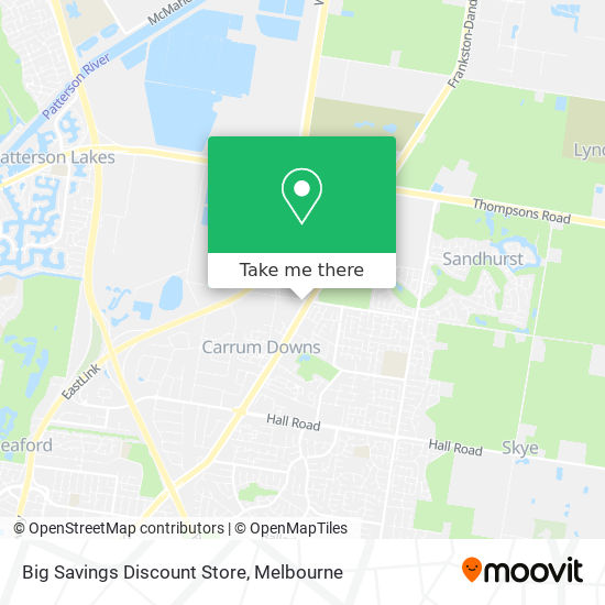 Big Savings Discount Store map