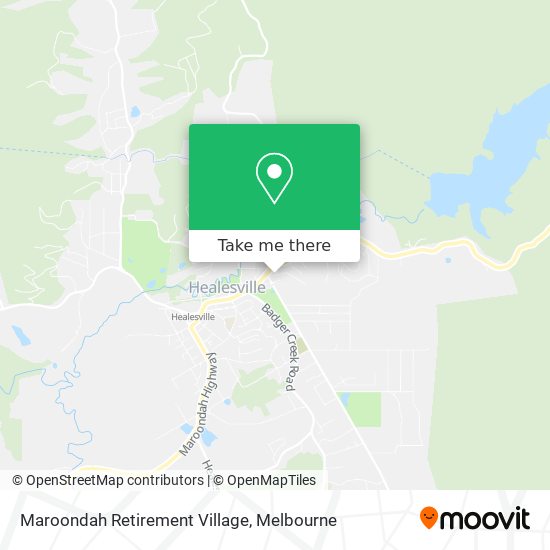 Maroondah Retirement Village map