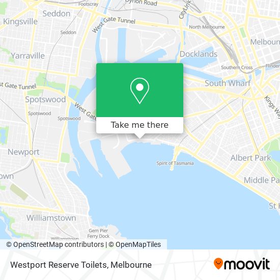 Westport Reserve Toilets map
