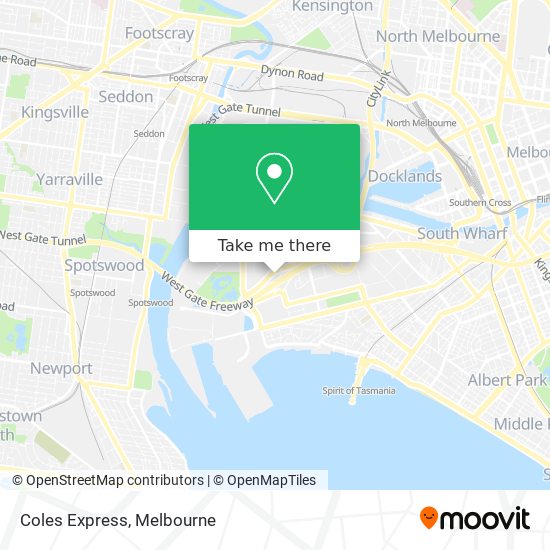 Coles Express map