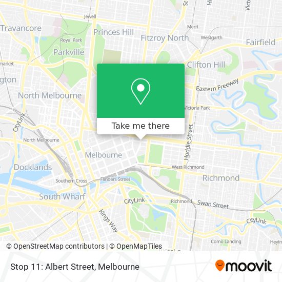 Stop 11: Albert Street map