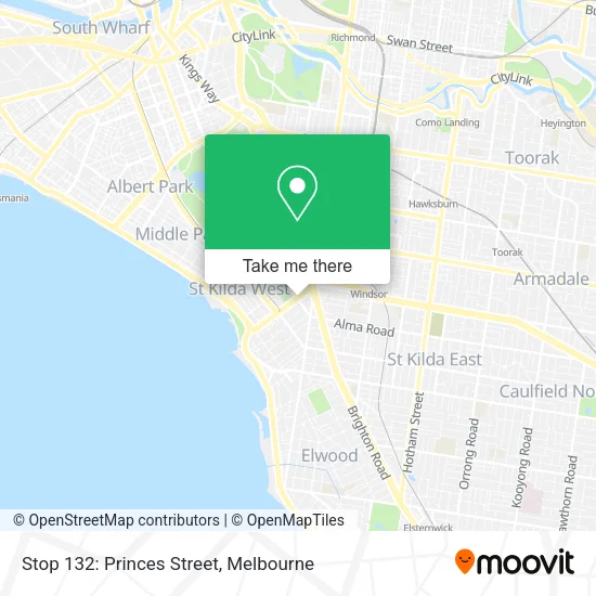 Stop 132: Princes Street map