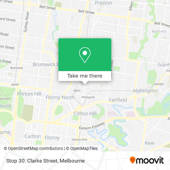 Stop 30: Clarke Street map