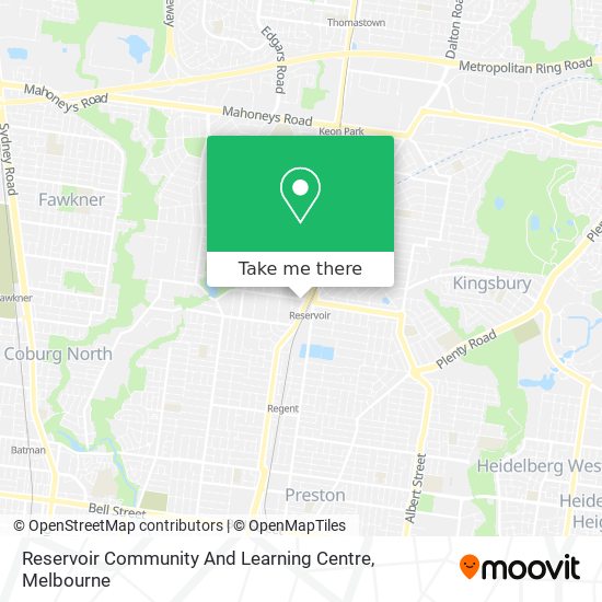 Reservoir Community And Learning Centre map