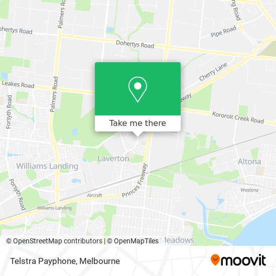 Mapa Telstra Payphone