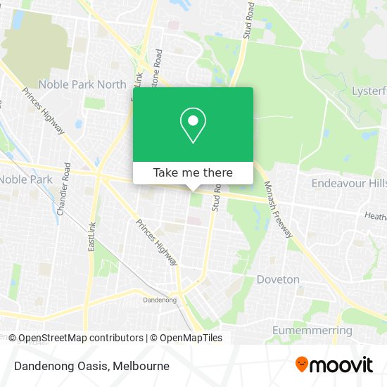 Dandenong Oasis map