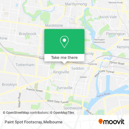 Paint Spot Footscray map